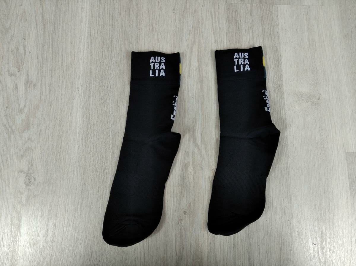 Australian Cycling Team - Black Socks with Logo from Santini