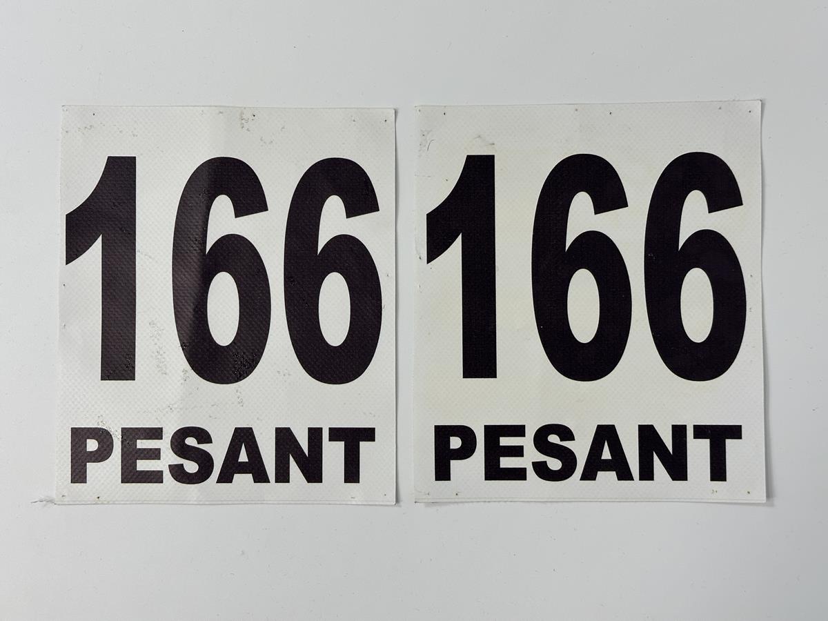 Pesant Race Numbers