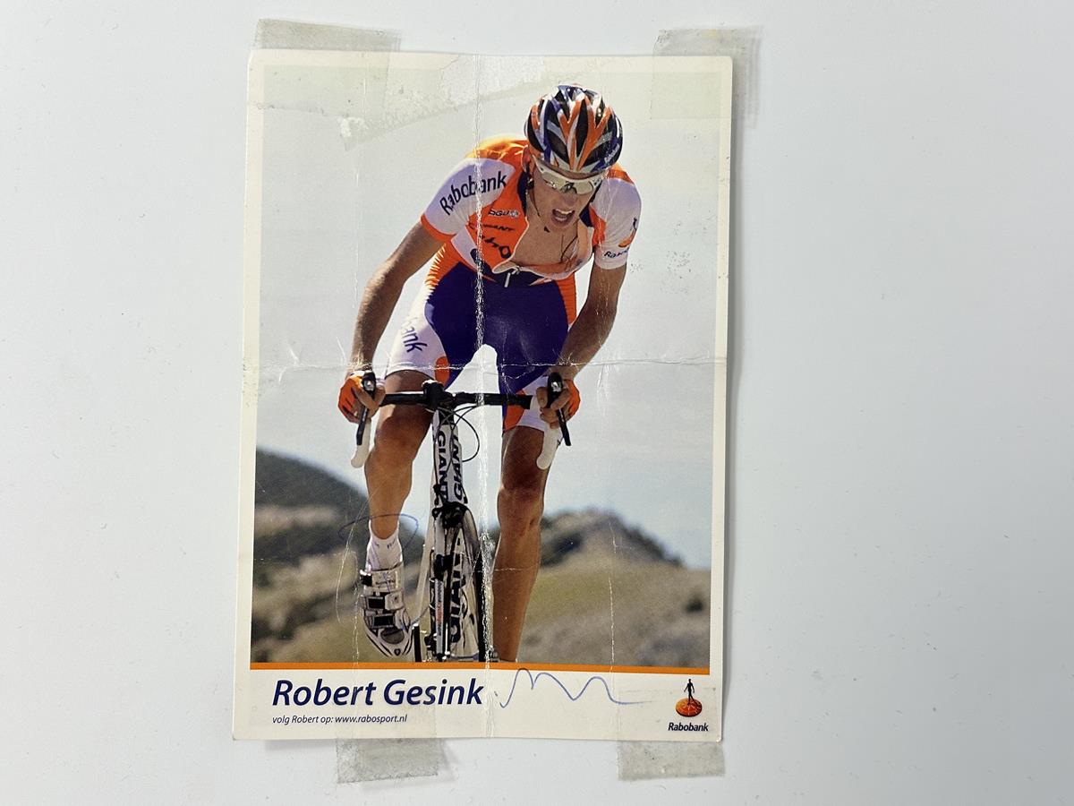 Rabobank Team - Signed Card by Robert Gesink
