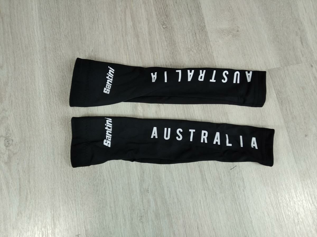 Calentadores de brazo Vega Multi para mujer con logotipo de Australia - Santini